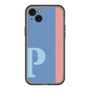 スリムプロテクションプレミアムケース with MagSafe［ オリジナル - initial color line - P blue ］
