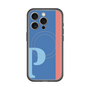 スリムプロテクションプレミアムケース with MagSafe［ オリジナル - initial color line - P blue ］