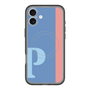 スリムプロテクションプレミアムケース with MagSafe［ オリジナル - initial color line - P blue ］