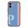スリムプロテクションプレミアムケース with MagSafe［ オリジナル - initial color line - P blue ］