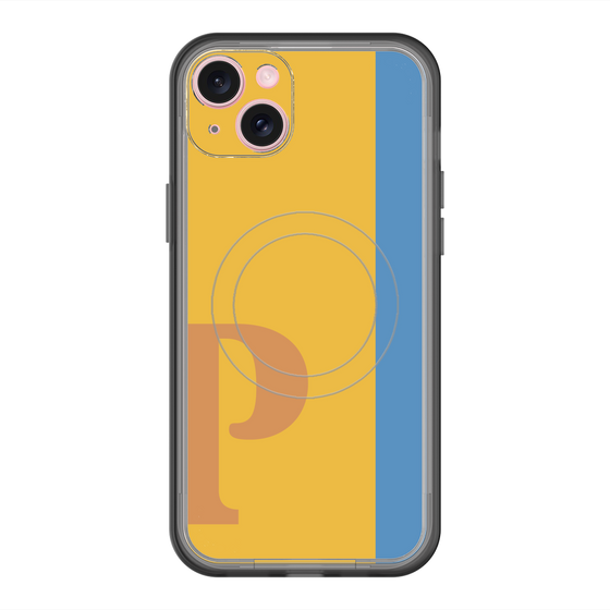 スリムプロテクションプレミアムケース with MagSafe［ オリジナル - initial color line - P orange ］