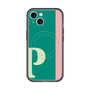 スリムプロテクションプレミアムケース with MagSafe［ オリジナル - initial color line - P green ］