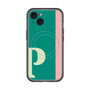 スリムプロテクションプレミアムケース with MagSafe［ オリジナル - initial color line - P green ］