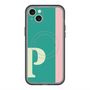 スリムプロテクションプレミアムケース with MagSafe［ オリジナル - initial color line - P green ］
