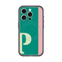 スリムプロテクションプレミアムケース with MagSafe［ オリジナル - initial color line - P green ］