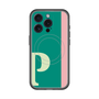 スリムプロテクションプレミアムケース with MagSafe［ オリジナル - initial color line - P green ］