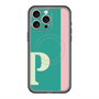 スリムプロテクションプレミアムケース with MagSafe［ オリジナル - initial color line - P green ］