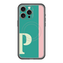 スリムプロテクションプレミアムケース with MagSafe［ オリジナル - initial color line - P green ］