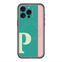 スリムプロテクションプレミアムケース with MagSafe［ オリジナル - initial color line - P green ］