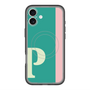 スリムプロテクションプレミアムケース with MagSafe［ オリジナル - initial color line - P green ］