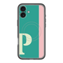 スリムプロテクションプレミアムケース with MagSafe［ オリジナル - initial color line - P green ］