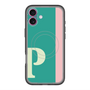 スリムプロテクションプレミアムケース with MagSafe［ オリジナル - initial color line - P green ］