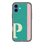スリムプロテクションプレミアムケース with MagSafe［ オリジナル - initial color line - P green ］