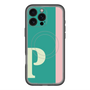スリムプロテクションプレミアムケース with MagSafe［ オリジナル - initial color line - P green ］