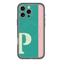 スリムプロテクションプレミアムケース with MagSafe［ オリジナル - initial color line - P green ］