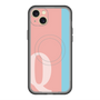 スリムプロテクションプレミアムケース with MagSafe［ オリジナル - initial color line - Q pink ］