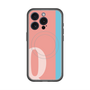 スリムプロテクションプレミアムケース with MagSafe［ オリジナル - initial color line - Q pink ］