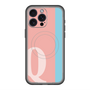 スリムプロテクションプレミアムケース with MagSafe［ オリジナル - initial color line - Q pink ］