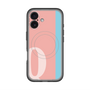 スリムプロテクションプレミアムケース with MagSafe［ オリジナル - initial color line - Q pink ］