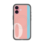 スリムプロテクションプレミアムケース with MagSafe［ オリジナル - initial color line - Q pink ］
