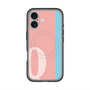 スリムプロテクションプレミアムケース with MagSafe［ オリジナル - initial color line - Q pink ］