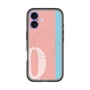 スリムプロテクションプレミアムケース with MagSafe［ オリジナル - initial color line - Q pink ］