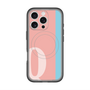 スリムプロテクションプレミアムケース with MagSafe［ オリジナル - initial color line - Q pink ］