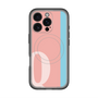 スリムプロテクションプレミアムケース with MagSafe［ オリジナル - initial color line - Q pink ］