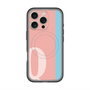 スリムプロテクションプレミアムケース with MagSafe［ オリジナル - initial color line - Q pink ］