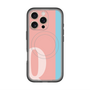 スリムプロテクションプレミアムケース with MagSafe［ オリジナル - initial color line - Q pink ］