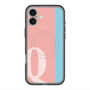 スリムプロテクションプレミアムケース with MagSafe［ オリジナル - initial color line - Q pink ］