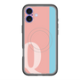 スリムプロテクションプレミアムケース with MagSafe［ オリジナル - initial color line - Q pink ］