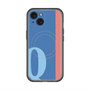 スリムプロテクションプレミアムケース with MagSafe［ オリジナル - initial color line - Q blue ］