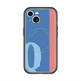 スリムプロテクションプレミアムケース with MagSafe［ オリジナル - initial color line - Q blue ］