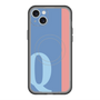 スリムプロテクションプレミアムケース with MagSafe［ オリジナル - initial color line - Q blue ］