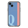 スリムプロテクションプレミアムケース with MagSafe［ オリジナル - initial color line - Q blue ］