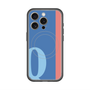 スリムプロテクションプレミアムケース with MagSafe［ オリジナル - initial color line - Q blue ］