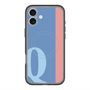スリムプロテクションプレミアムケース with MagSafe［ オリジナル - initial color line - Q blue ］