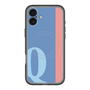 スリムプロテクションプレミアムケース with MagSafe［ オリジナル - initial color line - Q blue ］