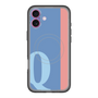 スリムプロテクションプレミアムケース with MagSafe［ オリジナル - initial color line - Q blue ］