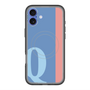 スリムプロテクションプレミアムケース with MagSafe［ オリジナル - initial color line - Q blue ］