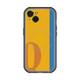 スリムプロテクションプレミアムケース with MagSafe［ オリジナル - initial color line - Q orange ］