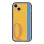 スリムプロテクションプレミアムケース with MagSafe［ オリジナル - initial color line - Q orange ］