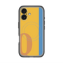 スリムプロテクションプレミアムケース with MagSafe［ オリジナル - initial color line - Q orange ］