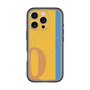 スリムプロテクションプレミアムケース with MagSafe［ オリジナル - initial color line - Q orange ］