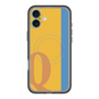 スリムプロテクションプレミアムケース with MagSafe［ オリジナル - initial color line - Q orange ］