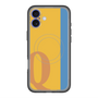 スリムプロテクションプレミアムケース with MagSafe［ オリジナル - initial color line - Q orange ］