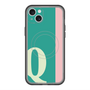 スリムプロテクションプレミアムケース with MagSafe［ オリジナル - initial color line - Q green ］