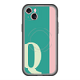 スリムプロテクションプレミアムケース with MagSafe［ オリジナル - initial color line - Q green ］