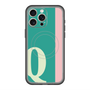スリムプロテクションプレミアムケース with MagSafe［ オリジナル - initial color line - Q green ］